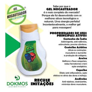 GEL DE MASSAGEM PARA DOR NOCAUTEADOR  DOKMOS CANELA DE VELHO 100% ORIGINAL