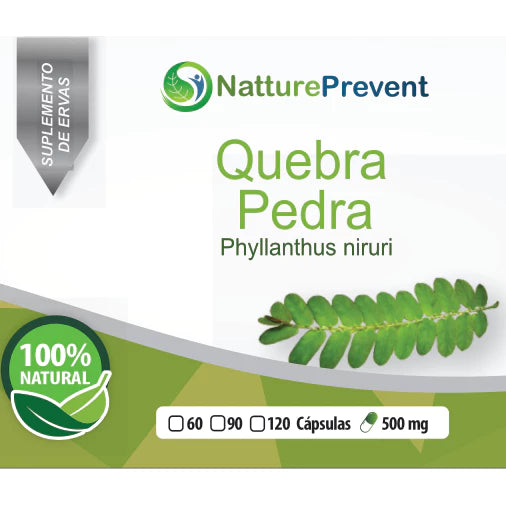 Quebra Pedra 500mg 60 / 90 / 120 Cápsulas - Suplemento Alimentar Natural