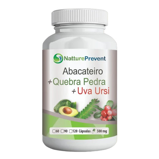 ABACATEIRO + QUEBRA PEDRA + UVA URSI 60 / 90 / 120 cápsulas 500mg suplemento alimentar