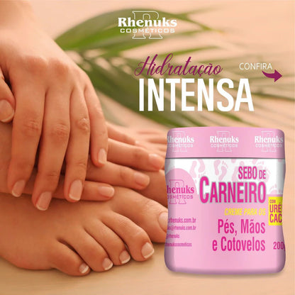 Kit ANTI RACHADURAS! Gota Milagrosa + Sebo de Carneiro + Creme Miconaze - Perfeito para os Pés