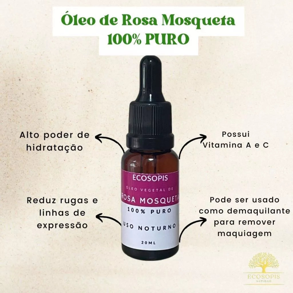 Oleo Vegetal de Rosa Mosqueta 100% PURO