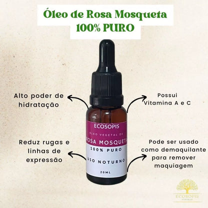 Oleo Vegetal de Rosa Mosqueta 100% PURO