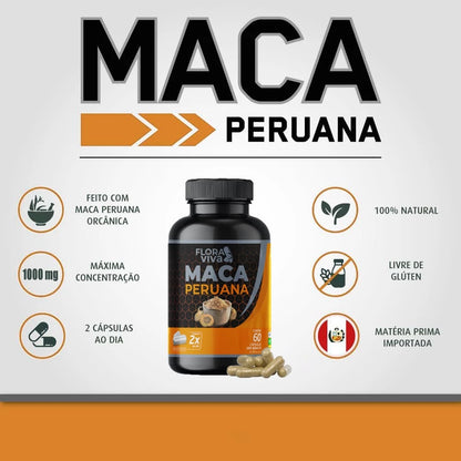 Maca 500mg PURA | ORIGINAL - Flora Viva