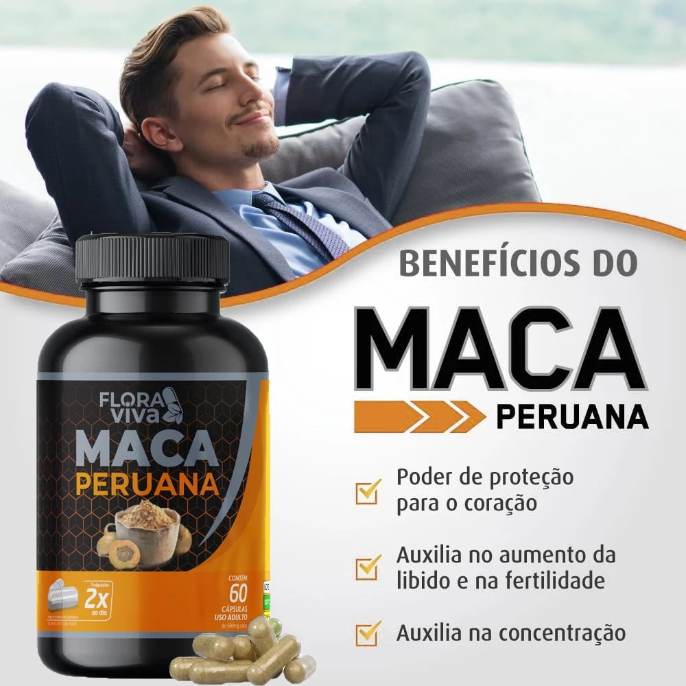 Maca 500mg PURA | ORIGINAL - Flora Viva