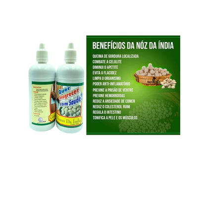 Quer Emagrecer com Saúde 3 un 100ml - suplemento alimentar: