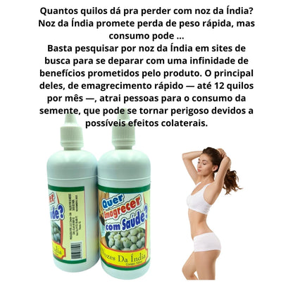 Quer Emagrecer com Saúde 3 un 100ml - suplemento alimentar: