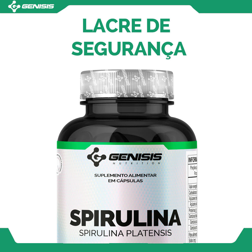 Spirulina 100% Puro Natural Espirulina - 60 Capsulas